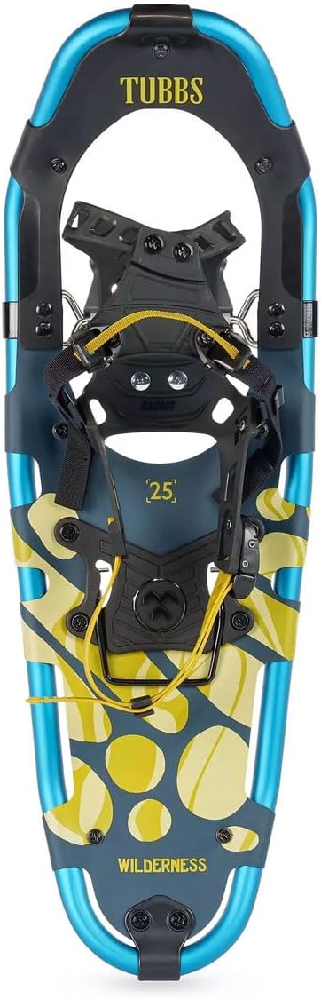 Tubbs Wilderness Herren Schneeschuhe - Größe 25 für Winter und Schneewandern - Blau aus Aluminium mit Rahmen aus legiertem Stahl - 1960 g für Outdoor Touren