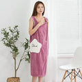 Gestreiftes Strandkleid Badetuch für Damen - Wickel Bademantel mit Schlinge - Für Schwimmen Strand und Urlaub - Variante 4 in Größe 100 x 135 cm