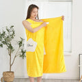 Damen Wickel Badetuch 100 x 125 cm - gestreiftes Strandkleid Variante 2 - 300 g leichter Bademantel Überwurf - für Schwimmbad Strand Wellness und Reise