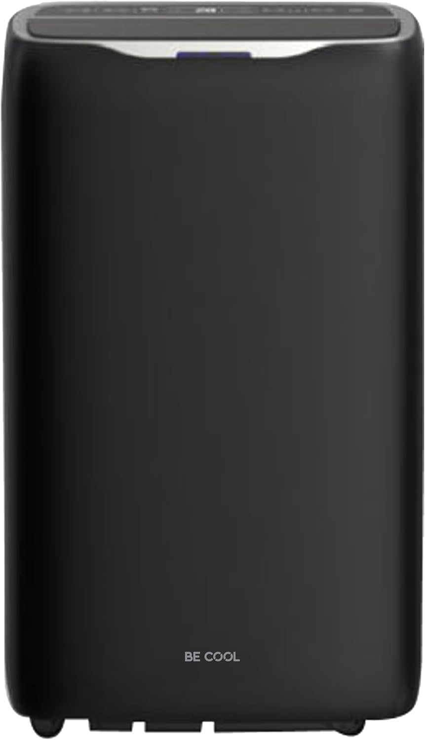 BE COOL BC14KL2402FW Klimagerät - 14000 BTU 4 in 1 Klimaanlage mit Heizfunktion für Räume bis 125 m3 - WiFi Steuerung und Fernbedienung - Schwarz mit R32 für flexible Raumtemperierung