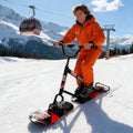 All Terrain Lenkschlitten - Aluminiumrahmen mit Ahornholz Deck und Dual Ski - 360 Grad drehbare Hinterkufen - ergonomischer Griff für Erwachsene und Jugendliche