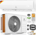 KESSER Quick Connect Split Klimaanlage - 12000 BTU mit 3,4 kW für Heizen und Kühlen - WiFi App R32 und Kupferleitung - Wandklimagerät mit Montagematerial und 50 dB