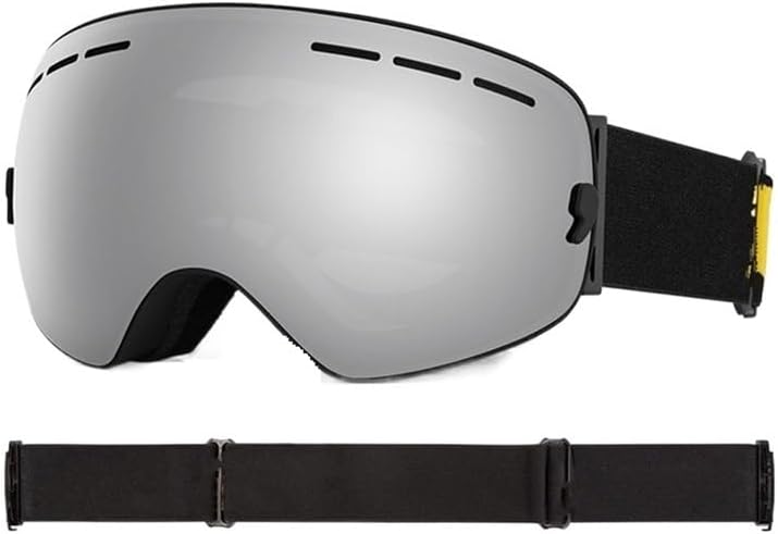 ZGYOZMNG Skibrille R - UV400 Schutz und Antibeschlag Scheibe - Schneebrille für Herren und Damen - Für Skifahren Snowboard Motorrad und Reiten