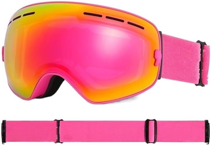 ZGYOZMNG Skibrille F - UV400 Schutz und Anti Fog Funktion - Schneebrille für Männer und Frauen - Für Skifahren Snowboard Motorrad und Outdoor Einsatz