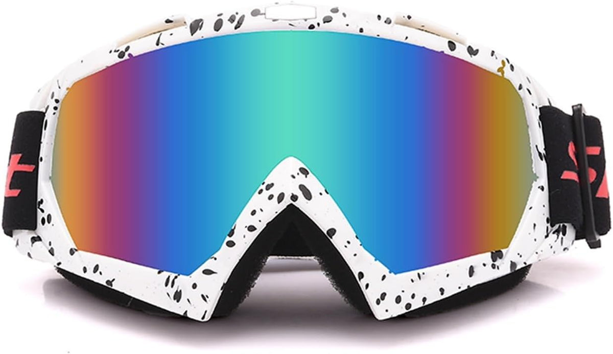 ZGYOZMNG Skibrille für Erwachsene - Große Schneemaske winddicht und atmungsaktiv - Antibeschlag Brille für Schnee und Sand - Für Skifahren Snowboard Motorrad und Outdoor