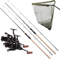 Ultimate Bionic Extender Cork Carp Kit - Karpfenrute mit 10 ft Länge und 2 Komma 75 lb - Mehrfarbige Kunststoffausführung - Mit Korkgriff für Ansitzangeln