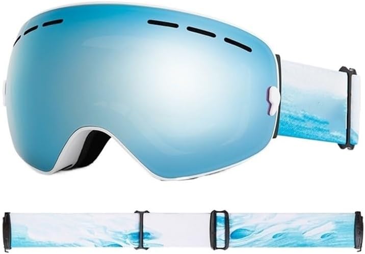 ZGYOZMNG Skibrille G - UV400 Schutz und Anti Fog Funktion - Schneebrille für Herren und Damen - Für Skifahren Snowboard Motorrad und winterliche Outdoor Aktivitäten