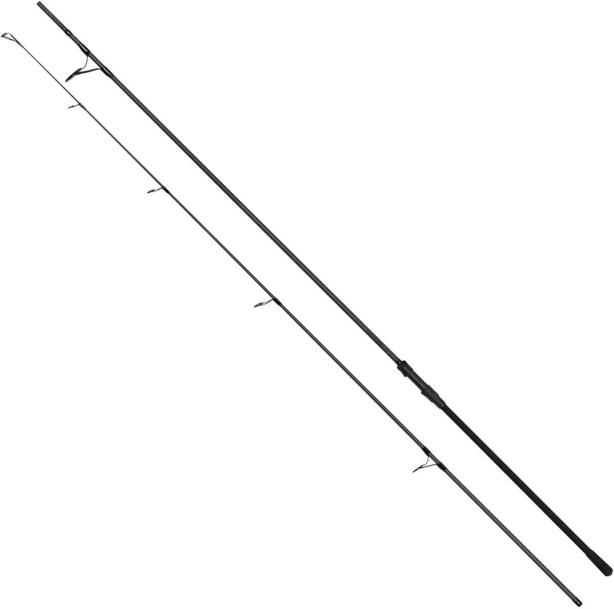 Fox Horizon X5 Black Karpfenrute - 12 ft Steckrute mit 4 lb Testkurve - Schwarze Angelrute für weite Würfe - Für Karpfenangeln und schwere Montagen