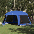 Poolzelt 618 x 532 cm - Abnehmbares Überzelt mit Netzwänden für Outdoor Nutzung - Azurblau mit großzügigem Innenbereich - 6,18 x 5,32 x 2,46 m für Pool und Freizeit
