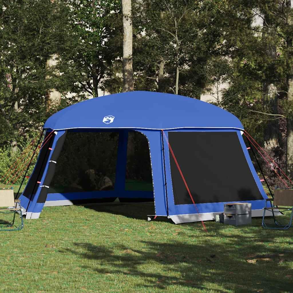 Poolzelt 618 x 532 cm - Abnehmbares Überzelt mit Netzwänden für Outdoor Nutzung - Azurblau mit großzügigem Innenbereich - 6,18 x 5,32 x 2,46 m für Pool und Freizeit