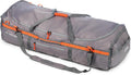 Fjellpulken Sportausrüstungstasche 155 L - Wasserfestes Nylon mit 4 Fächern und Reißverschluss - Einstellbarer Träger und Webgriff - Grau für Ski Camping und Motorrad