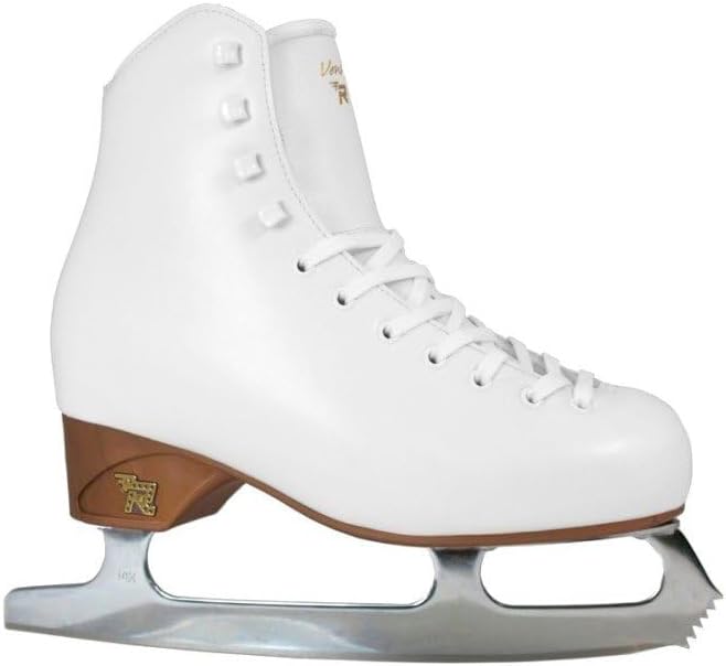 L Estel Risport Venus Schlittschuhe - Weiße Eislaufschuhe mit Klinge Klasse 2 - Legierter Stahl mit TPU Sohle - Größe 270 40,5 für Training und Freizeit