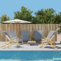 Furniture Select Strandtücher 6 Stück - Grau mit 400 GSM Stoff - 60 x 135 cm große Badetücher - Für Strand Pool Schwimmen Badezimmer und regelmäßigen Familiengebrauch