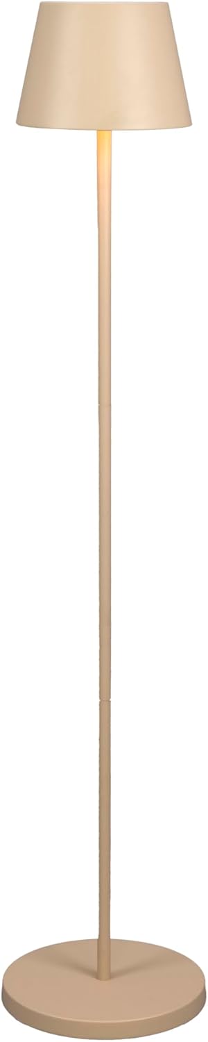 Konstsmide Pomezia M LED Stehlampe Sand - Kabellose Indoor und Outdoor Leuchte - Moderne lackierte Ausführung mit variabler Höhe - Für Terrasse Garten und Wohnbereich