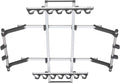 Inno Carmate Rutenhalter J Hook 7 IF14 - Silberne Metallhalterung für bis zu sieben Ruten - Oberflächenmontage im Fahrzeug - Für Transport und Aufbewahrung
