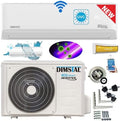 ULTRA PLUS Split Klimaanlage 18000 BTU - 5,3 kW Klimagerät mit Kühl und Heizfunktion - Smart WiFi UV C Selbstreinigung und Follow Me - Weißes Komplettset mit 3 m Leitungen