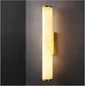 Moderne Marmor Wandleuchte 30 cm Gold - Längliche zylindrische Dekorationslampe - Für Wohnzimmer Schlafzimmer Flur und Hotel - Elegante Wandbeleuchtung für Innenräume