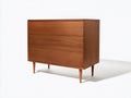 Kommode mit Schubladen Holz Walnuss 120x40x80 cm Braun - Mid Century Design 3 Schubladen Wohnzimmer Schlafzimmer Stauraum