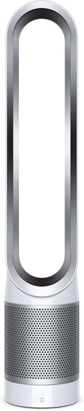 Dyson Pure Cool TP00 Luftreiniger Ventilator - Kühlender Luftreiniger in Weiß Silber - Kabelgebundene Turmbauform für Wohnbereiche - 30 x 30 x 80 cm mit 2 kg Gewicht