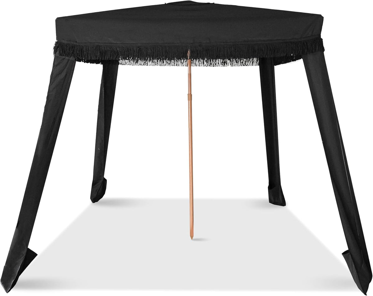 Tragbare Strandüberdachung - sofortiger Sonnenschutz mit Tragetasche und Sandsacktaschen - mobiles Strandzelt für Garten und Hinterhof - kompakter Unterstand für Outdoor