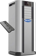 Mobile Klimaanlage 9000 BTU - Klimagerät mit Kühlen Heizen und Luftentfeuchter - Energieklasse A mit Fernbedienung und 220 V - Weiß Schwarz für flexible Raumtemperierung