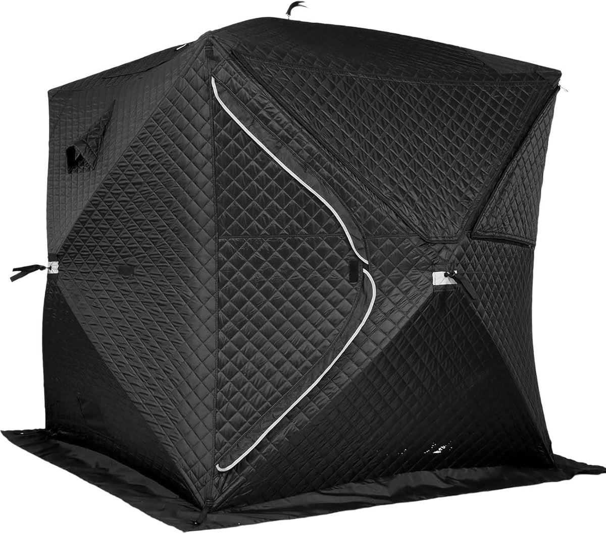 Saunazelt für vier Personen - Synthetischer Outdoor Unterstand 180 x 180 x 200 cm - Isolierte Trockensauna für Camping und Eisangeln - Mehrfarbig und leicht aufzubauen