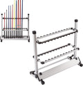 Tragbarer Angelrutenhalter - Aluminiumlegierung für bis zu 24 Ruten - Leichte Aufbewahrung für umfangreiche Angelausrüstung - Für Outdoor Angeln und Transport