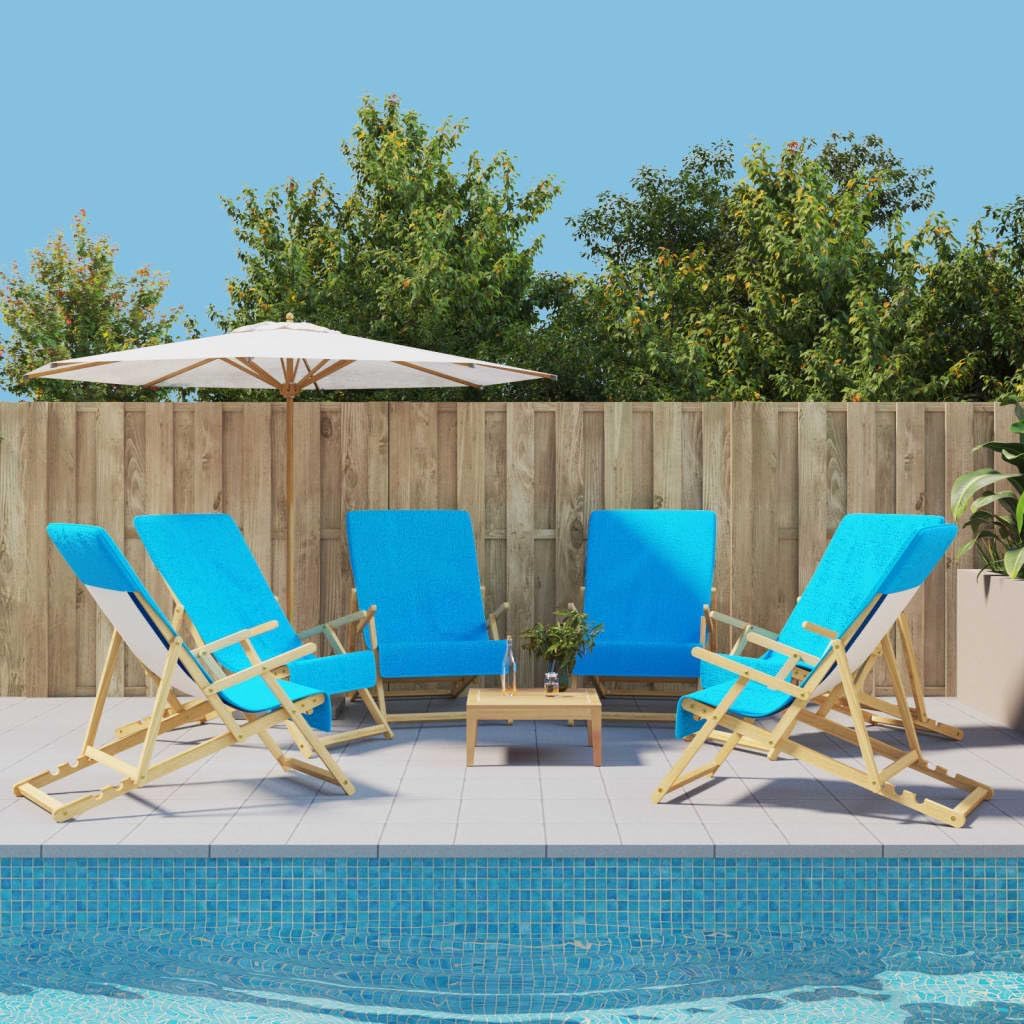 Furniture Select Strandtücher 6 Stück - Türkis mit 400 GSM Stoff - 60 x 135 cm große Badetücher - Für Strand Pool Schwimmen Sommerurlaub und Badezimmer
