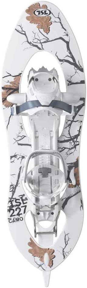 TSL 227 Camo XL Herren Schneeschuhe - Größe XL mit 74 x 22,7 cm - Weiß aus Aluminium mit Polyesterrahmen - Belastbar bis 140 kg für Winterwanderungen
