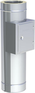 Jeremias DW FU Revisionselement 80 mm - Doppelwandiger Edelstahl für DW08 3 Systeme - Bis 600 Grad Celsius und N1 Betrieb - CE zertifiziert für Inspektion und Reinigung