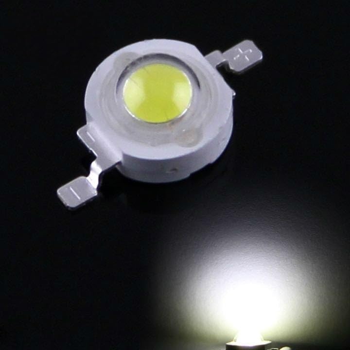 LED Lampenperlen 3 W Rot - 1000 Hochleistungs LED Chips mit 3 V und 700 mA - 45 ml Ausführung für Leuchtmittel und Lichtprojekte - Für Elektronik Beleuchtung und DIY Anwendungen