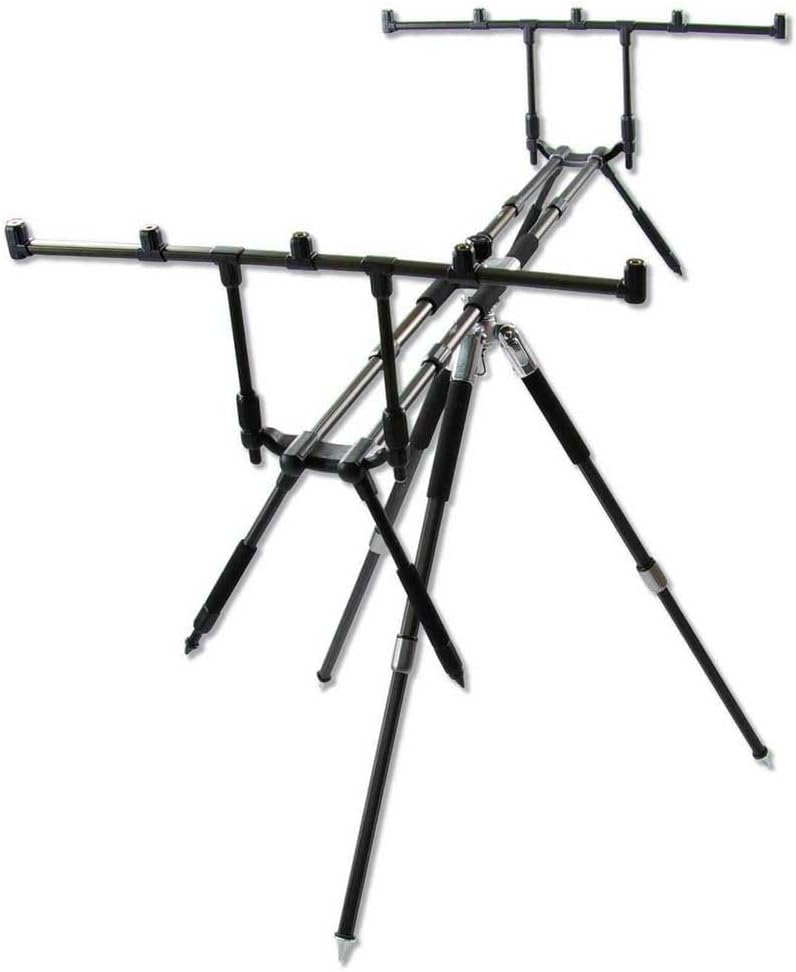 CARP SPIRIT Goliath Rod Pod - Rutenständer für drei oder vier Angelruten - Transportgewicht 5,95 kg - Für Karpfenangeln an See Fluss und Kanal