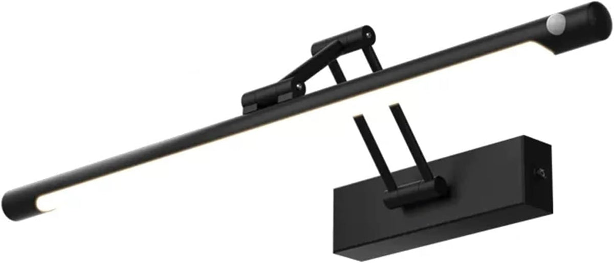 LED Waschtischleuchte 40 x 25 cm Schwarz - Moderne Spiegel Frontleuchte aus Aluminium - IP65 wasserdichte Badezimmerbeleuchtung - Für langen Spiegel Waschtisch und Schminkbereich