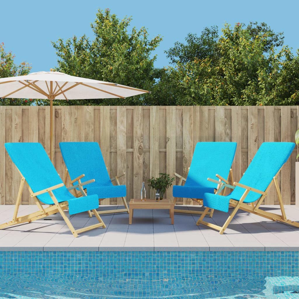 Home und Garden Strandtücher 4 Stück - Türkis mit 400 GSM Stoff - 60 x 135 cm große Badetücher - Für Strand Pool Schwimmen Badezimmer und Sommerurlaub