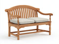 Gartenbank Massivholz 150x60x85 cm Naturholz - Klassisch Vintage Design Außenbereich Sitzbank