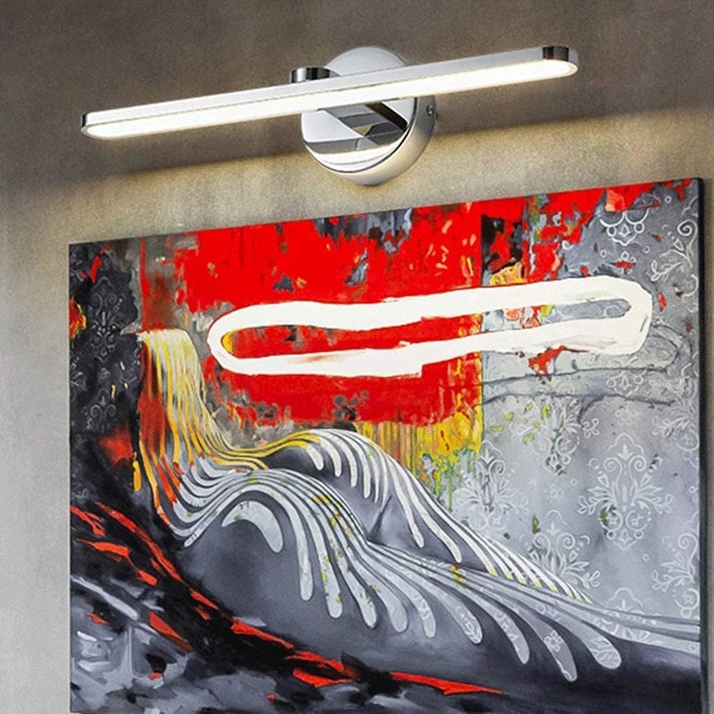 LED Spiegel Wandleuchte 9,4 W - Metall Acryl Frontleuchte mit 3000 K warmweißem Licht - Nicht dimmbare Badbeleuchtung für Wandmontage - Für Hotel Toilette Badezimmer und Spiegelbereich