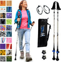 York Nordic Motivator Wanderstöcke - Zweiteiliges Set in Weißer Birke - Aluminium mit Stabilitätsgriffen und 54 Zoll - Für Balance Reha und Walking