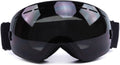 ZGYOZMNG Skibrille 3100 - Doppellinse mit UV400 Schutz und Antibeschlag - Sphärische verspiegelte Schneebrille mit Linsenetui - Grüner Rahmen für Ski und Snowboard