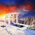 Faltbarer Kinderschlitten aus Nylon - Vintage Schneeschlitten für Eis und Schnee - Ausführung A für Babys - Outdoor Winterwagen für Freizeit und Schneefahrten