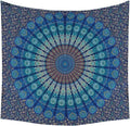 Boho Mandala Strandtuch - schnell trocknend und leicht zu tragen - Querformat für Außenbereich - Wandteppich Decke Camping Teppich und Picknick Matte in 1 Stück