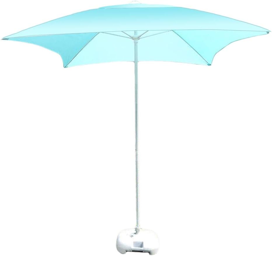 QTYQWC quadratischer Marktschirm 200 cm - Gartentisch Sonnenschirm für private und gewerbliche Außenflächen - Kompaktes Terrassendesign für Sitzgruppen - Für Strand Pool Garten und Events