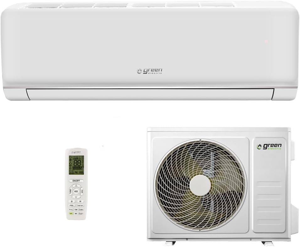 Plus Monosplit Klimaanlage 9000 BTU - 2,5 kW Inverter mit Kühlen A Plus Plus und Heizen A Plus - WiFi App Entfeuchter und Wärmepumpe - Weiß mit Außeneinheit zur Wandmontage