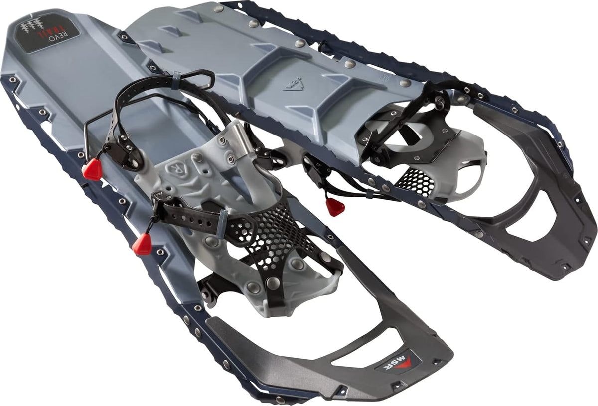 MSR REVO Trail Damen Schneeschuhe - Stahl und Polypropylen Konstruktion - Bis 176,4 Pfund Nutzergewicht empfohlen - Marine Grey für Wintertouren und Schneewandern