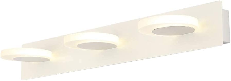 LED Spiegel Frontleuchte mit 3 Köpfen - Badezimmer Wandleuchte mit warmweißem Licht - Make up Beleuchtung für Waschtisch und Umkleidetisch - Für Spiegel Bad und Schminkbereich