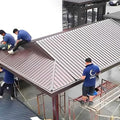 Welldachbleche aus Metall Aluminium - Braune Außenverkleidung mit 3.4 bis 6 m Länge - Wasserdicht und wärmedämmend für Schuppen und Dächer - Robuste Wellplatten für Außenbereiche