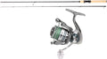Mostal Taipan Spinncombo - 2,00 m Carbonrute mit 1 bis 7 g Wurfgewicht - Carbon 800FD Rolle mit geflochtener Schnur - Für Forelle Barsch und Spoonangeln