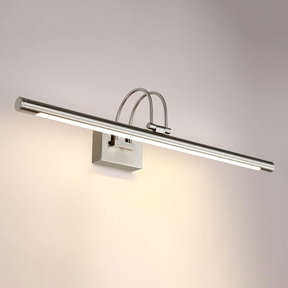 LED Spiegel Frontleuchte 4000 K - Wasserdichte Badezimmer Waschtischleuchte mit Acryl Lampenschirm - Metall Wandleuchte für Spiegel und Spiegelschrank - Für Make up und Pflege