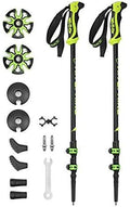 NATWEE Trekkingstöcke Set - Zwei verstellbare Aluminium Wanderstöcke bis 135 cm - Leichte Unisex Ausführung für Outdoor - Für Wandern Camping und Rucksackreisen