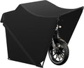 Universal Faltgarage 270 x 105 x 155 cm - Wasserdichte Motorradgarage aus 600D Oxford Gewebe - UV geschützt in Schwarz - Für Motorrad Fahrrad Skateboard und Lagerung