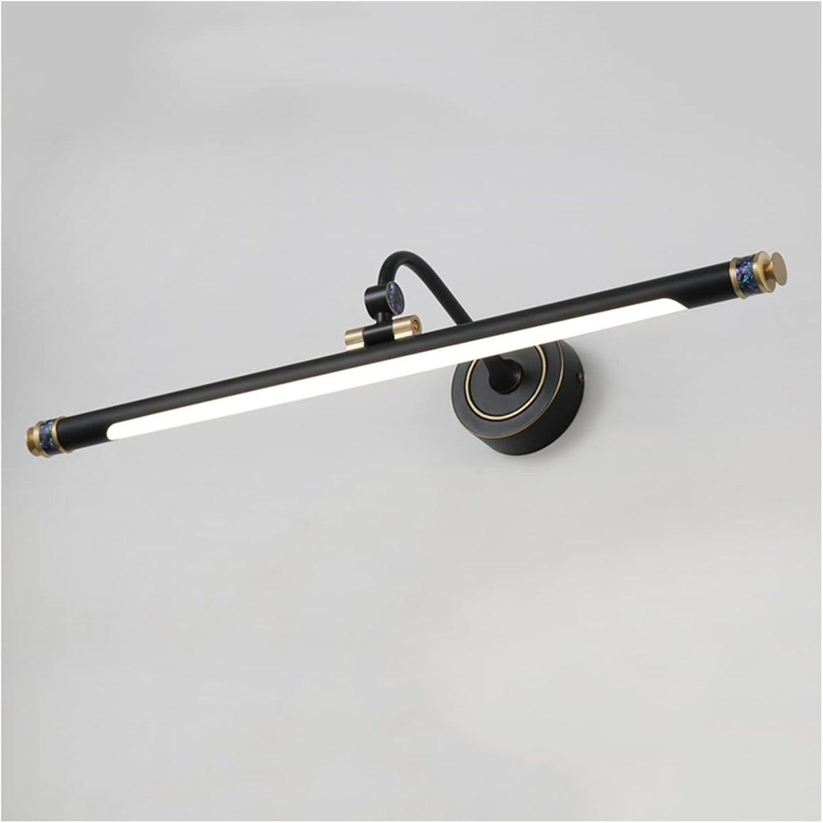 JUNNIU LED Spiegel Frontleuchte - Wasserdichte Badleuchte mit beschlagfreier Ausrichtung für den Spiegelbereich - Moderne Waschtisch und Make up Beleuchtung - Für Badezimmer Spiegel und Wandmontage